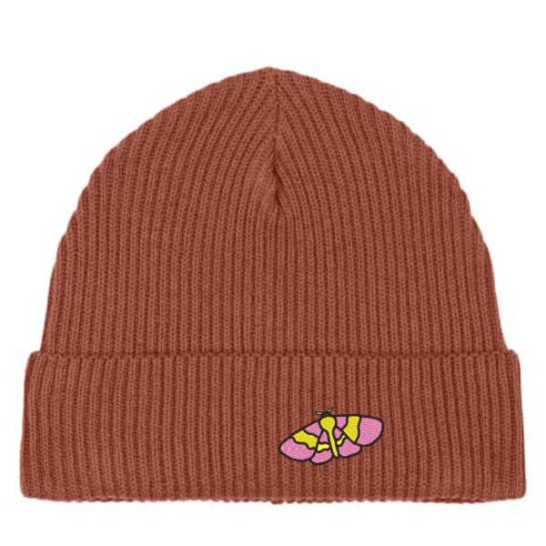Moth Fisherman Beanie Embroidery / Geborduurd Thumbnail